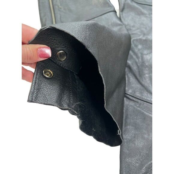 Re-Poshing✨️✨️Harley-Davidson Women's Genuine Leather Motorcycle Chaps - Picture 15 of 15